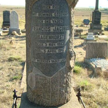 BADENHORST Francis Jacobus 1883-1942