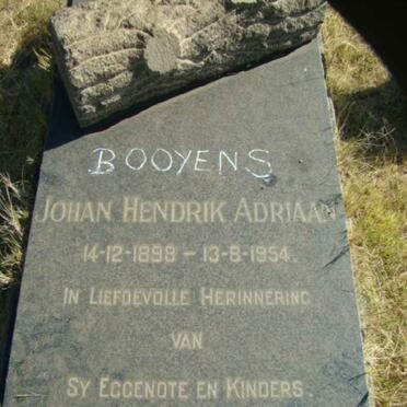 BOOYENS Johan Hendrik Adriaan 1898-1954