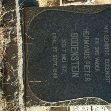 BODENSTEIN Hermanus Pieter 1871-1948
