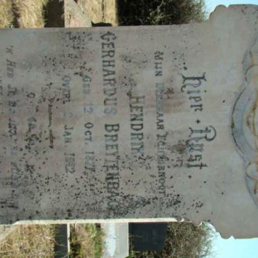 BREYTENBACH Hendrik Gerhardus 1877-1912