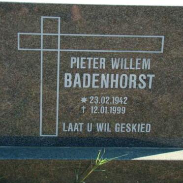 BADENHORST Pieter Willem 1942-1999