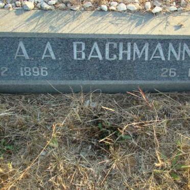 BACHMANN A.A. 1896-978