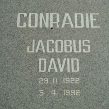CONRADIE Jacobus David 1922-1992