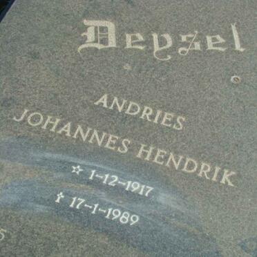 DEYSEL Andries Johannes Hendrik 1917-1989