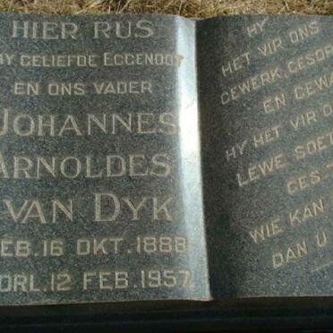 DYK Johannes Arnoldes, van 1888-1957