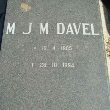 DAVEL M.J.M. 1905-1994