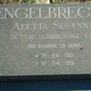 ENGELBRECHT Aletta Susanna 1901-1991