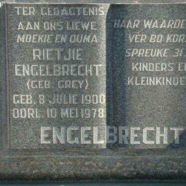ENGELBRECHT Rietjie nee GREY 1900-1978