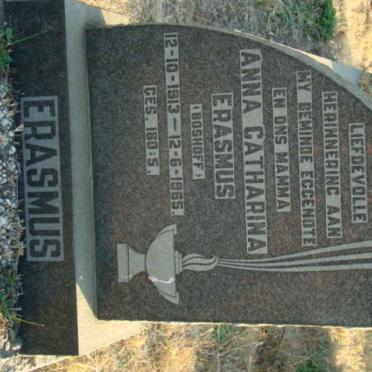 ERASMUS Anna Catharina nee BOSHOFF 1913-1965