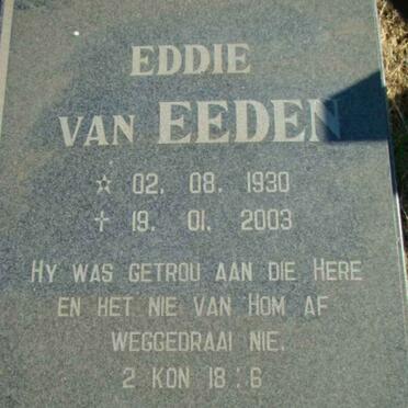 EEDEN Eddie, van 1930-2003