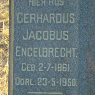ENGELBRECHT Gerhardus Jacobus 1861-1950