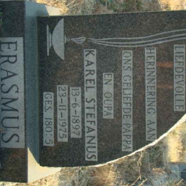 ERASMUS Karel Stefanus 1897-1975