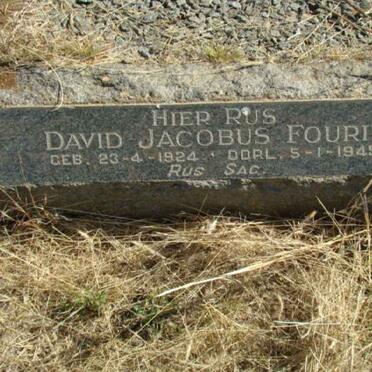 FOURIE David Jacobus 1924-1945