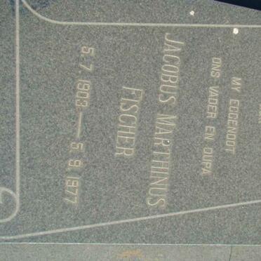 FISCHER Jacobus Marthinus 1903-1977