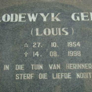 GEEL Lodewyk 1954-1998