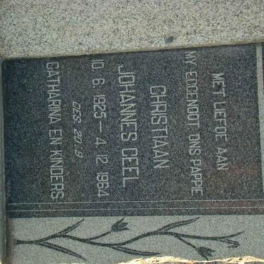 GEEL Christiaan Johannes 1925-1964