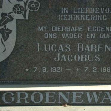GROENWALD Lucas Barend Jacobus 1921-1985
