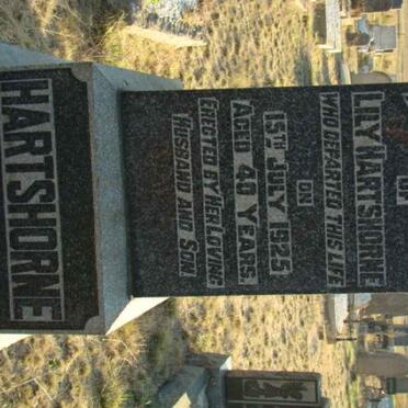 HARTSHORNE Lily  -1925