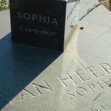 HEERDEN Sophia Adriana, van 1907-1990 