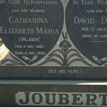 JOUBERT David Daniel 1876-1958 &amp; Catharina Elizabeth Maria VILJOEN 1886-1958