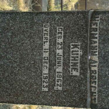 KUHNE Hermann Albrecht 1862-1923