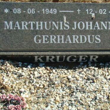 KRUGER Marthunis Johannes Gerhardus 1949-2000