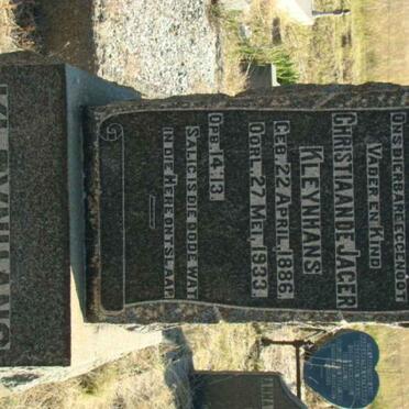 KLEYNHANS Christiaan de Jager 1886-1933