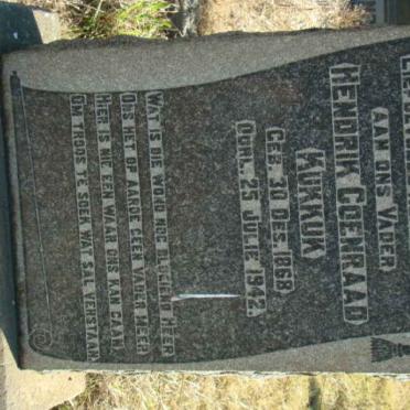 KUKKUK Hendrik Coenraad 1868-1942