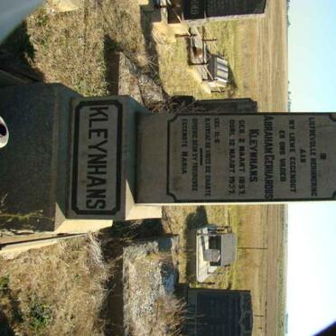 KLEYNHANS Abraham Gerhardus 1857-1937