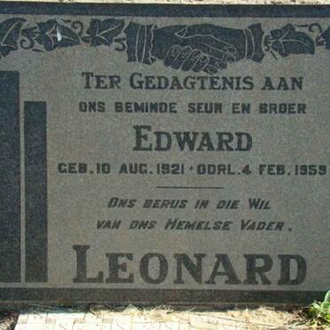 LEONARD Edward 1921-1959