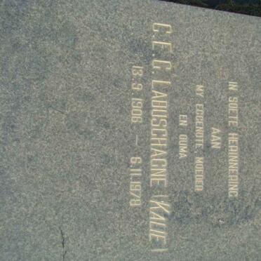 LABUSCHAGNE C.E.G. 1906-1978