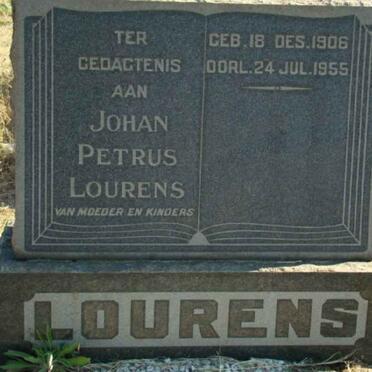 LOURENS Johan Petrus 1906-1955
