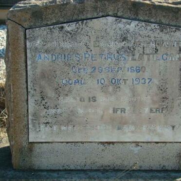 LATEGAN Andries Petrus 1860-1937