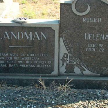 LANDMAN Phillippus P. 1917- &amp; Helena C. 1918-1973 