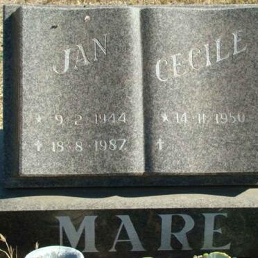 MARE Jan 1944-1987 &amp; Cecile 1950-