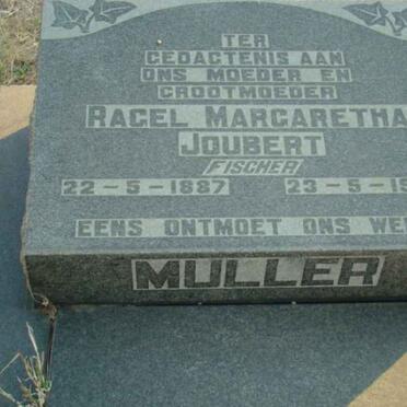 MULLER Ragel Margaretha  JOUBERT nee FISCHER 1887-1971