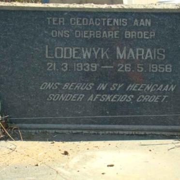 MARAIS Lodewyk 1939-1956