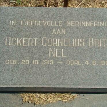 NEL Ockert Cornelius Brits 1913-1981