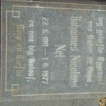 NEL Johannes Nicolaas 1911-1977