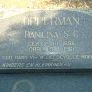 OPPERMAN Danila S.C. 1894-1961