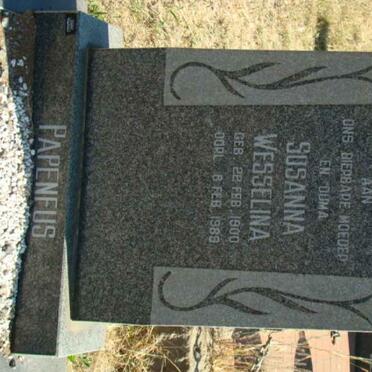 PAPENFUS Susanna Wesselina 1900-1989