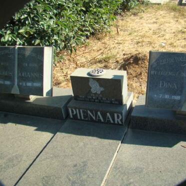 PIENAAR Jacobus Johannes 1916-1993 &amp; Dina Maria 1918-1987 