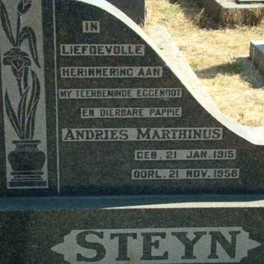 STEYN Andries Marthinus 1915-1958