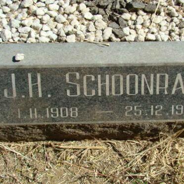 SCHOONRAAD J.H. 1908-1977