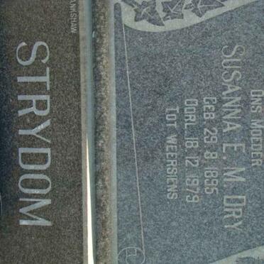 STRYDOM Susanna E.M. nee DRY 1895-1979