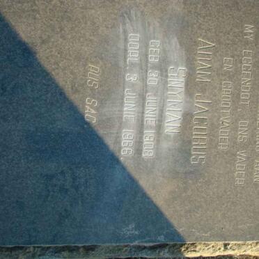 SNYMAN Adam Jacobus 1908-1966