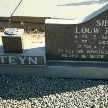 STEYN Renier Stefanus 1923-1988 &amp; Sibella Louw Zupan 1924-2005 