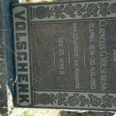 VOLSCHENK Cornelis G. 1874-1953