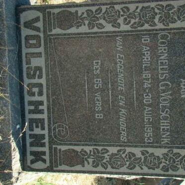 VOLSCHENK Cornelis G. 1874-1953