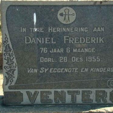 VENTER Daniel Frederik -1955